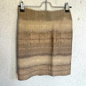 EUC Herve Leger snakeskin bandage mini skirt small
